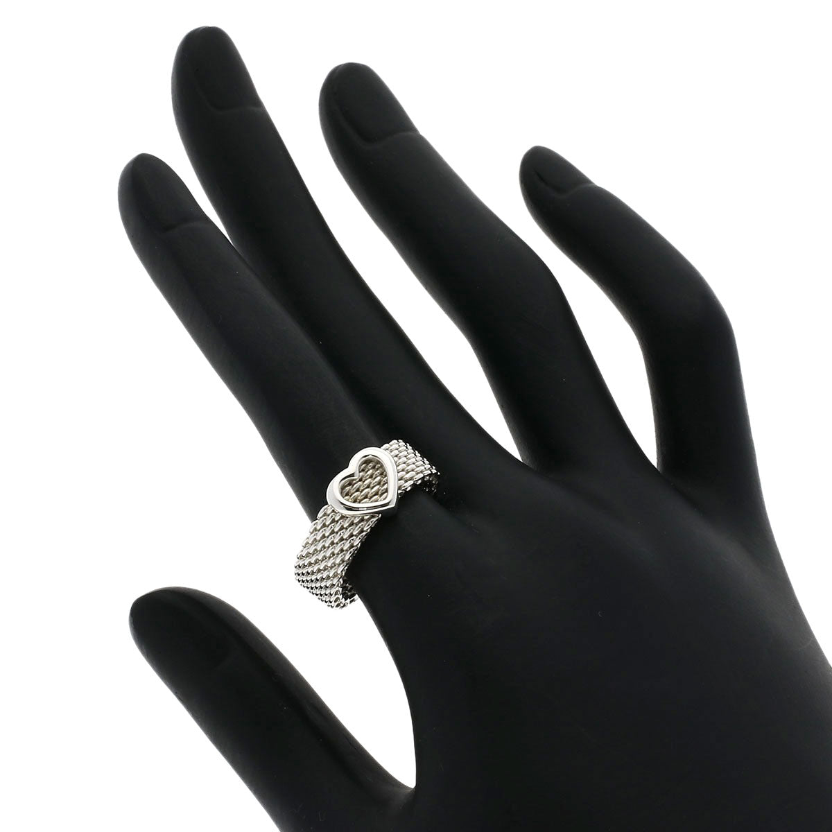 TIFFANY&Co.   Ring Somerset mesh Silver Ladies