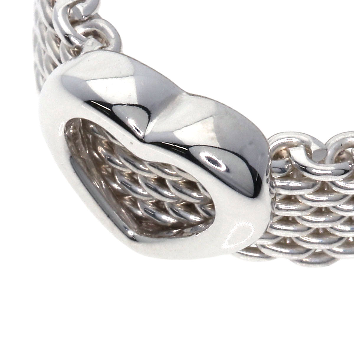 TIFFANY&Co.   Ring Somerset mesh Silver Ladies
