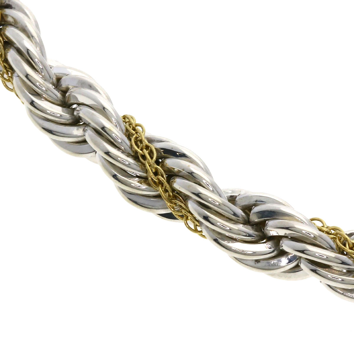 TIFFANY&Co.   Bracelet Twisted Rope Medium Silver 18K Yellow GoldLadies