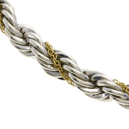 TIFFANY&Co.   Bracelet Twisted Rope Medium Silver 18K Yellow GoldLadies