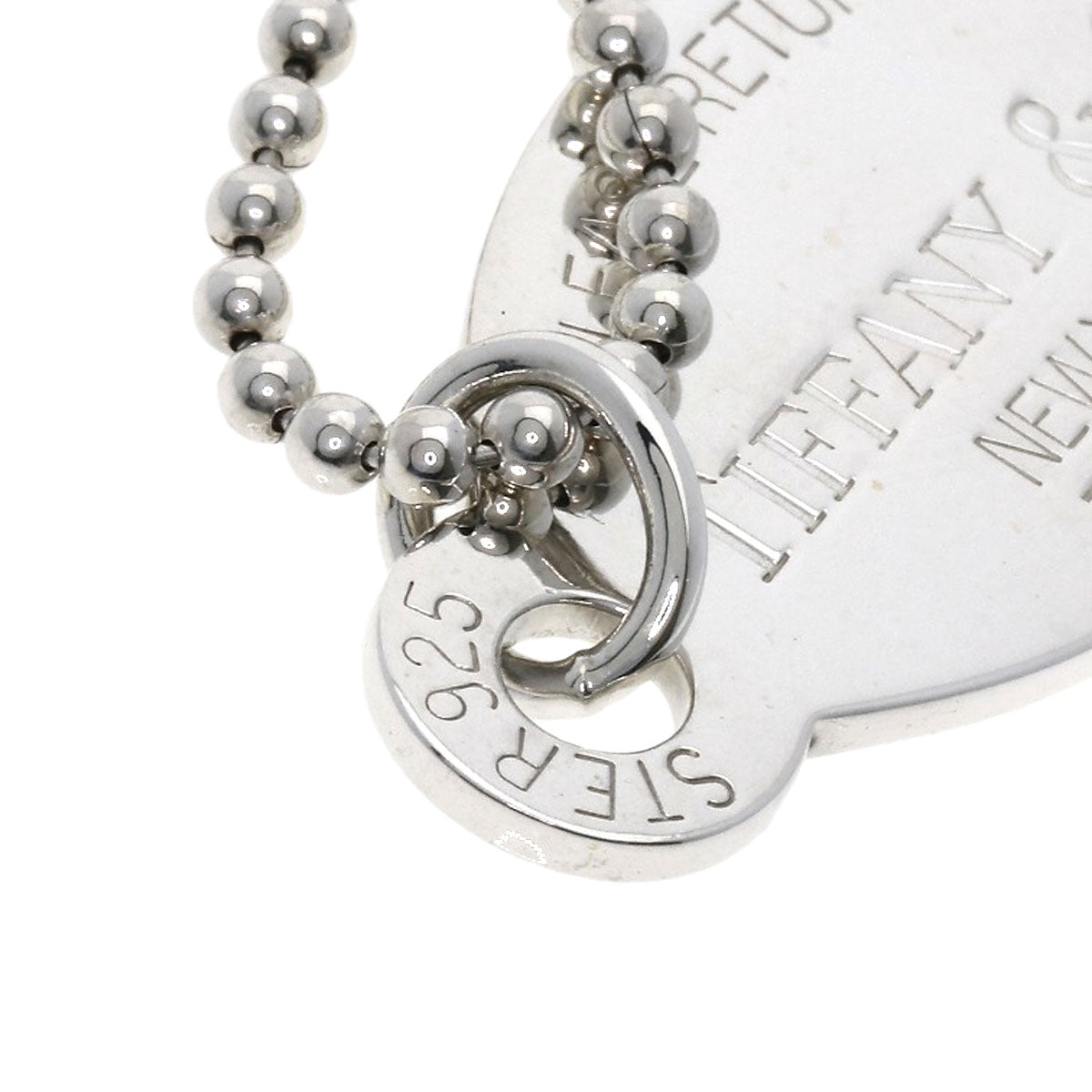 TIFFANY&Co.   Necklace return to oval Silver Ladies
