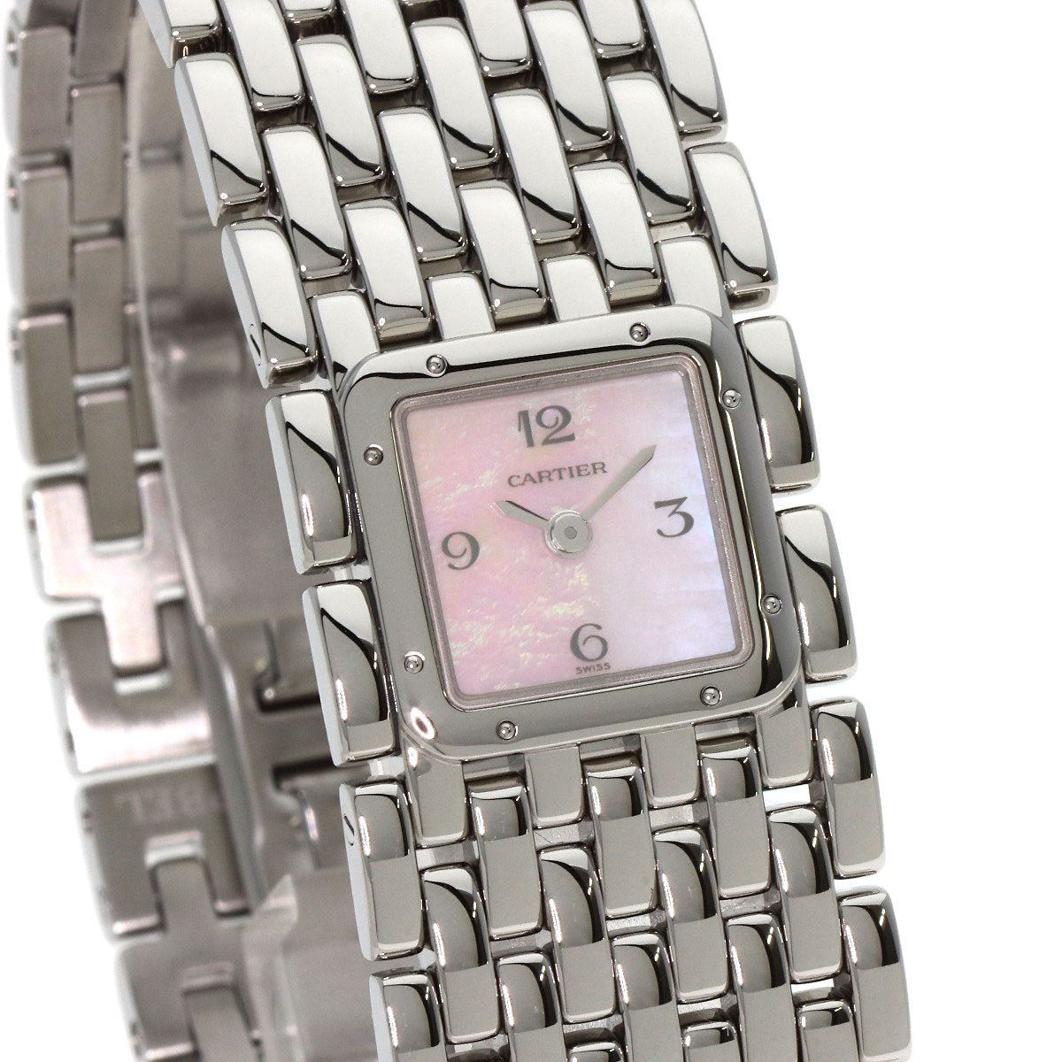 CARTIER PANTHERE Ryuban Watches W61003T9 Stainless Steel/Stainless Steel Ladies