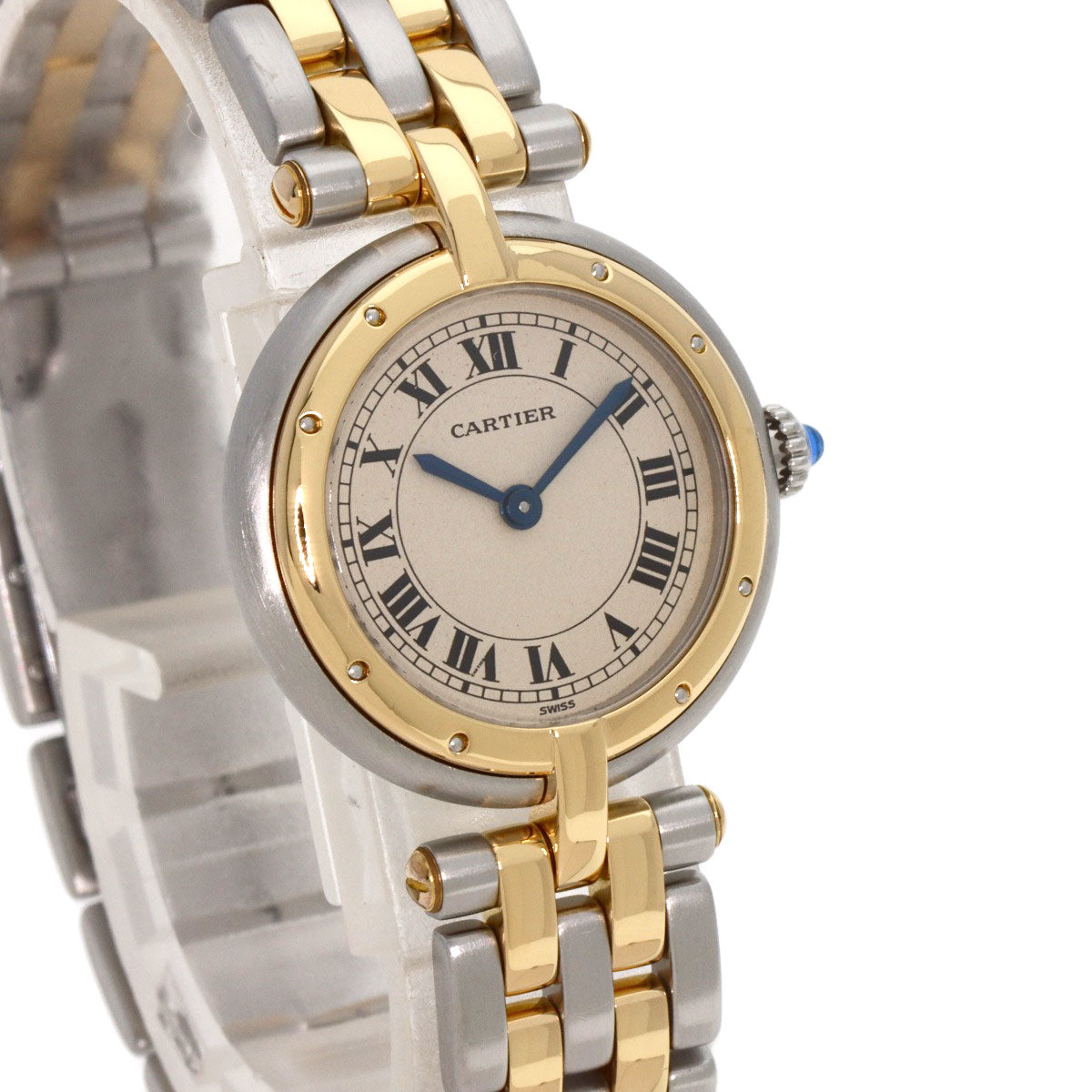 CARTIER PANTHERE Vendome SM 2 Row Watches W25030B6 Stainless Steel/SSxK18YG Ladies