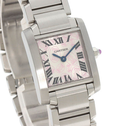 CARTIER Tank Francaise SM Christmas Limited Edition Watches W51031Q3 Stainless Steel/Stainless Steel Ladies