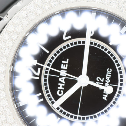 CHANEL J12 1.5" Double Diamond Bezel Watches H0950 Ceramic/Ceramic mens