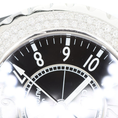 CHANEL J12 1.5" Double Diamond Bezel Watches H0950 Ceramic/Ceramic mens