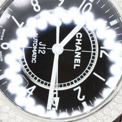 CHANEL J12 1.5" Double Diamond Bezel Watches H0950 Ceramic/Ceramic mens