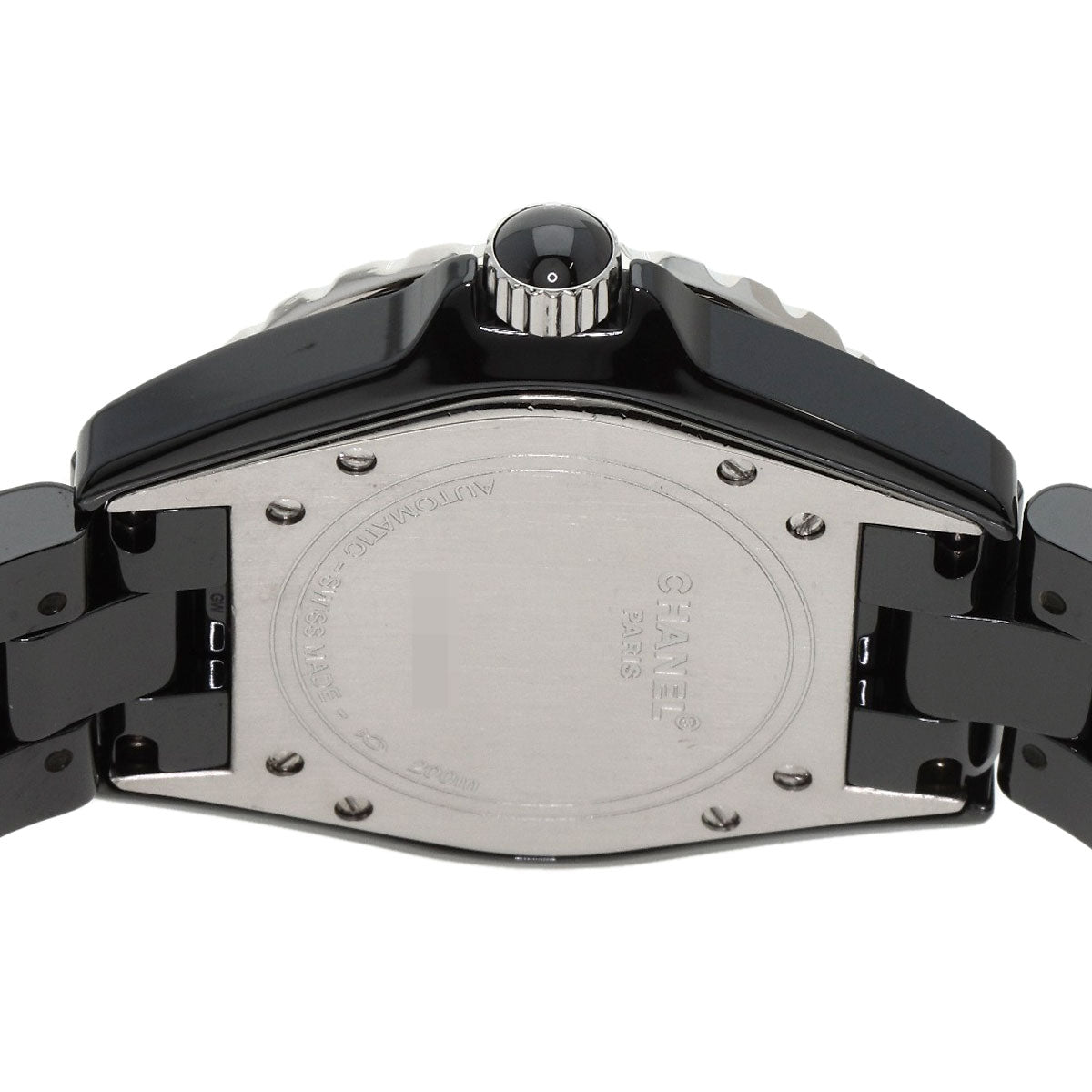 CHANEL J12 1.5" Double Diamond Bezel Watches H0950 Ceramic/Ceramic mens