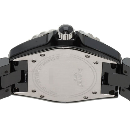 CHANEL J12 1.5" Double Diamond Bezel Watches H0950 Ceramic/Ceramic mens