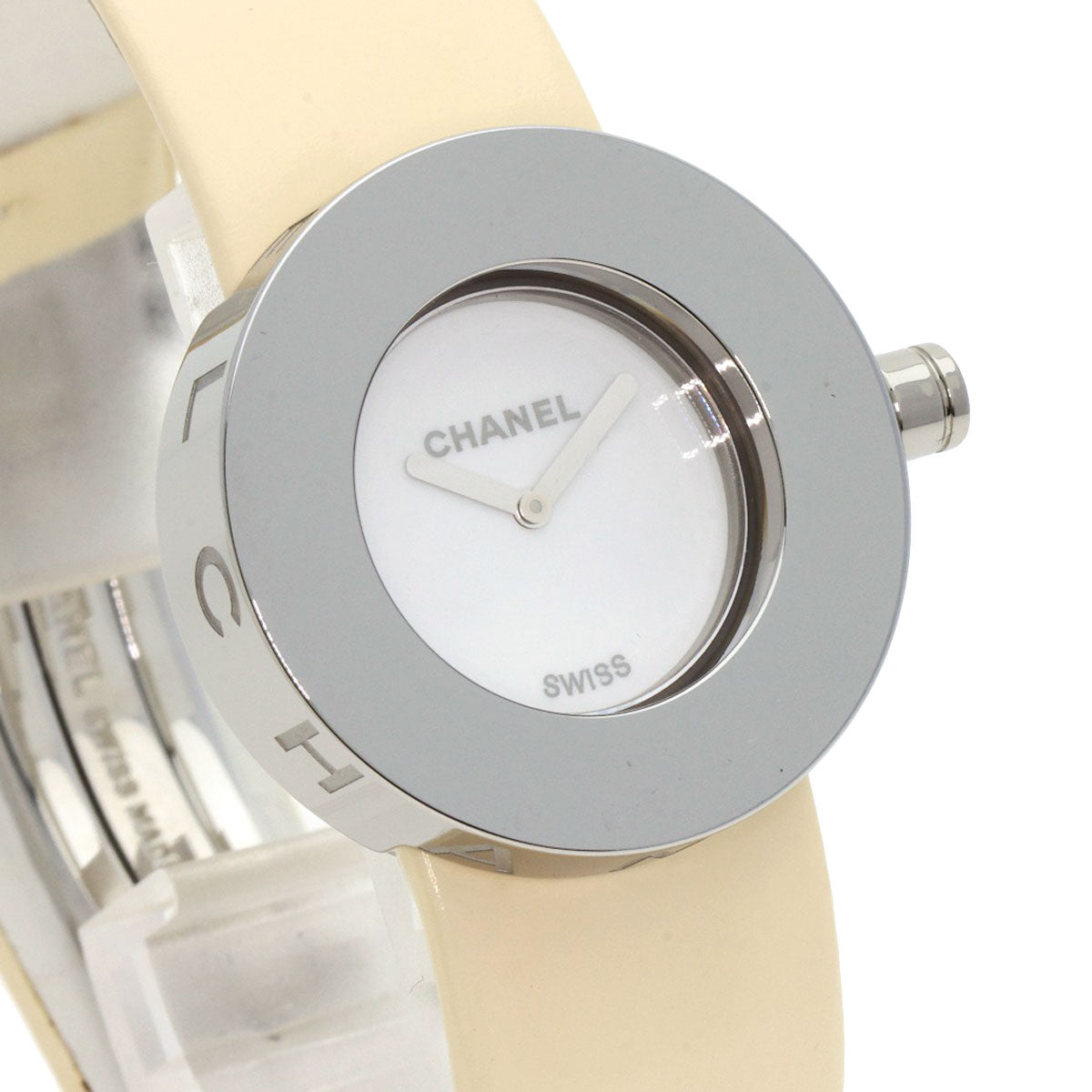 CHANEL La Ronde Watches H0580 Stainless Steel/Leather Ladies