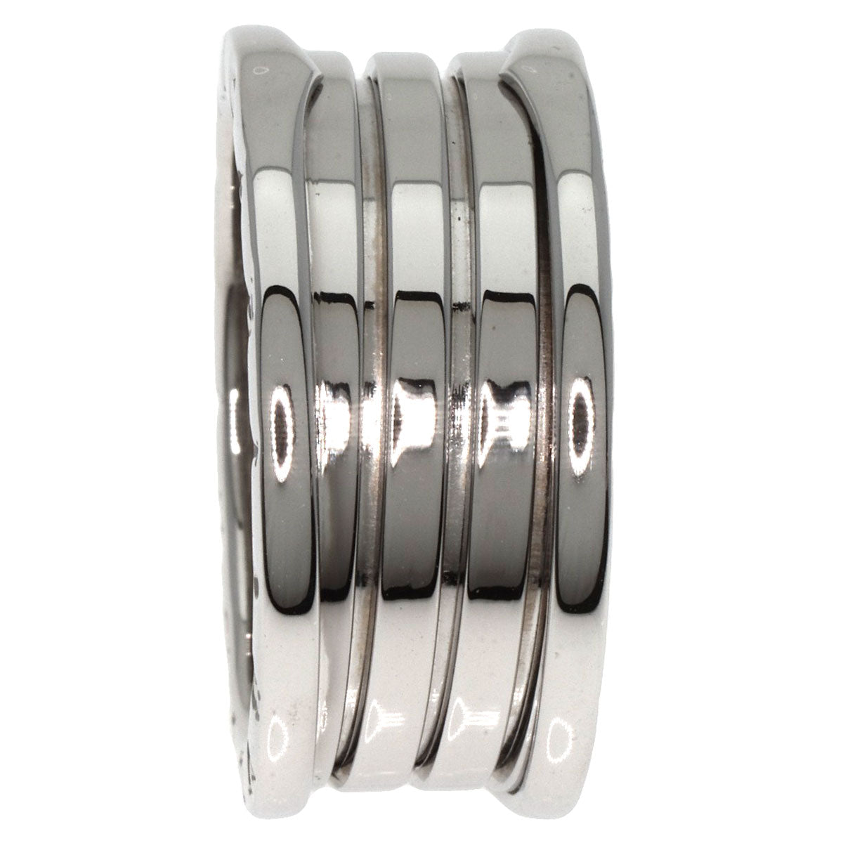 BVLGARI   Ring B.zero1 4 bands M #63 K18 White Gold mens