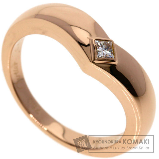 CARTIER   Ring Triandre 1P Diamond K18 Pink Gold Ladies