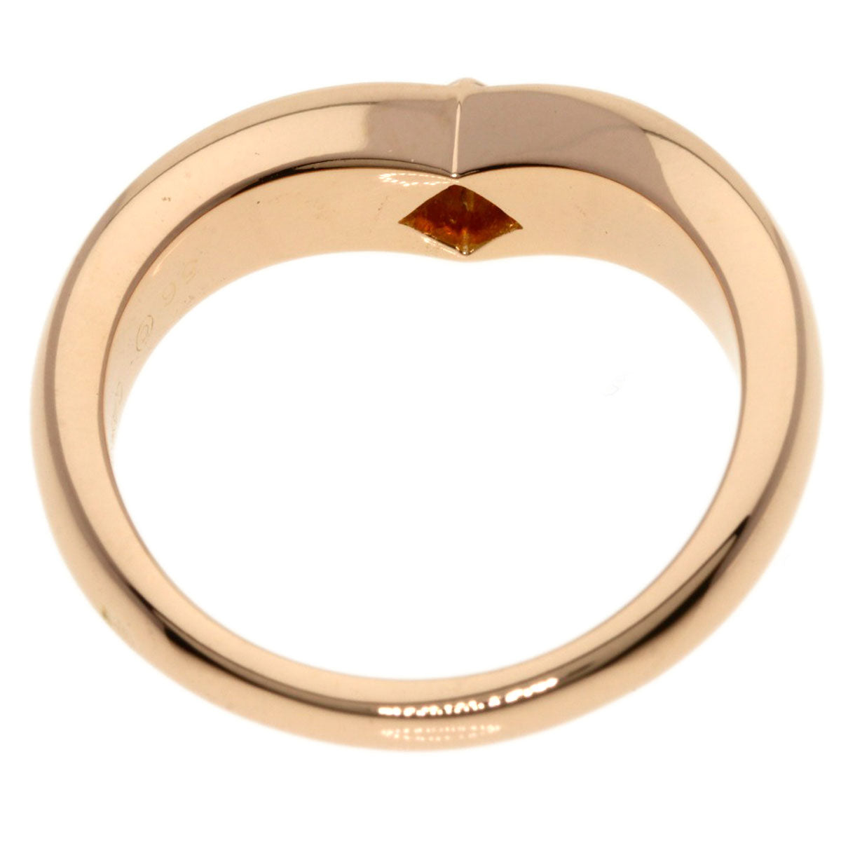 CARTIER   Ring Triandre 1P Diamond K18 Pink Gold Ladies