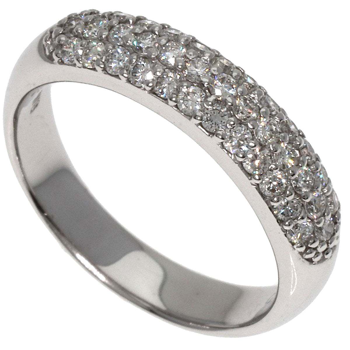Ponte Vecchio Diamond Ring K18 White Gold Ladies [Used]