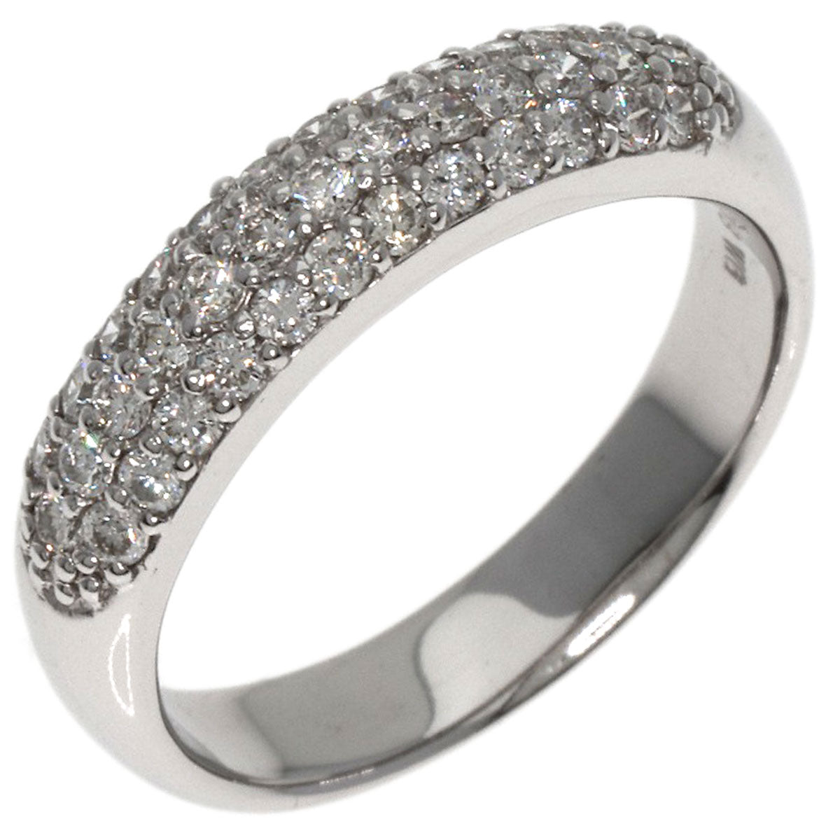 Ponte Vecchio Diamond Ring K18 White Gold Ladies [Used]