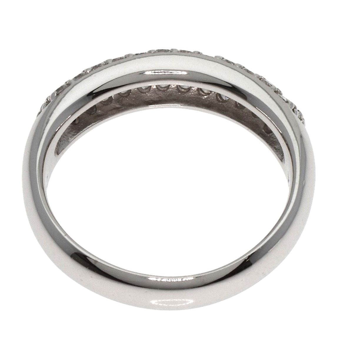 Ponte Vecchio Diamond Ring K18 White Gold Ladies [Used]