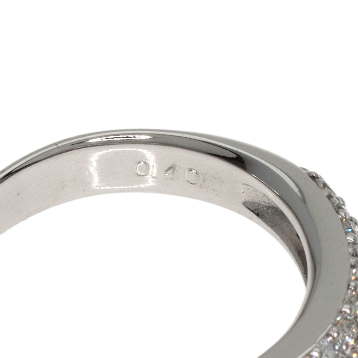 Ponte Vecchio Diamond Ring K18 White Gold Ladies [Used]