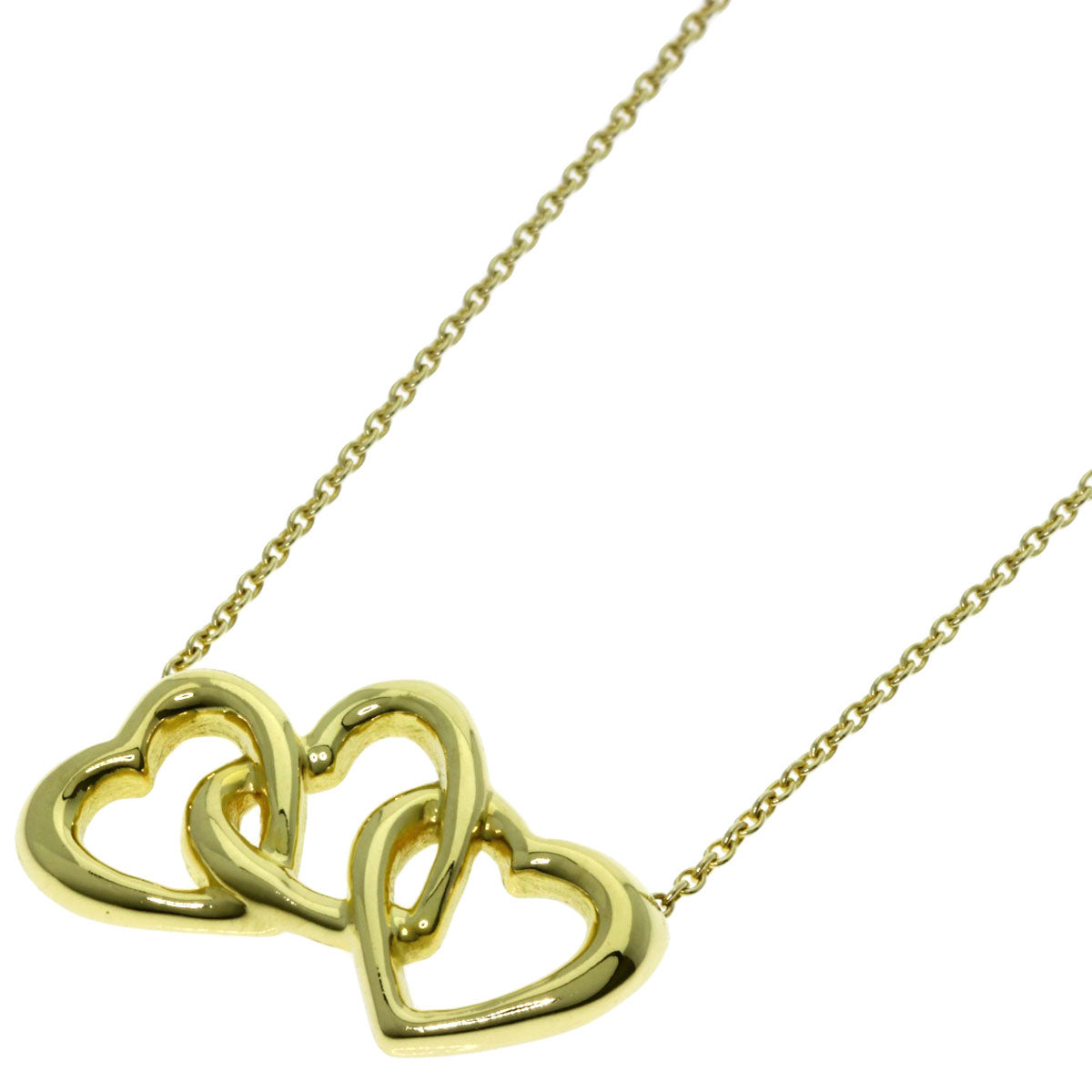 TIFFANY&Co.   Necklace Triple heart K18 Yellow Gold Ladies