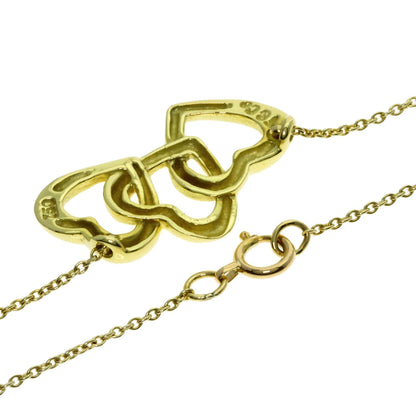 TIFFANY&Co.   Necklace Triple heart K18 Yellow Gold Ladies