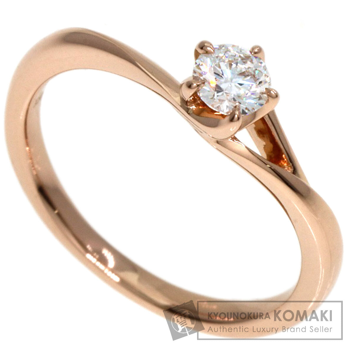 NIWAKA   Ring 1P Diamond K18 Pink Gold Ladies