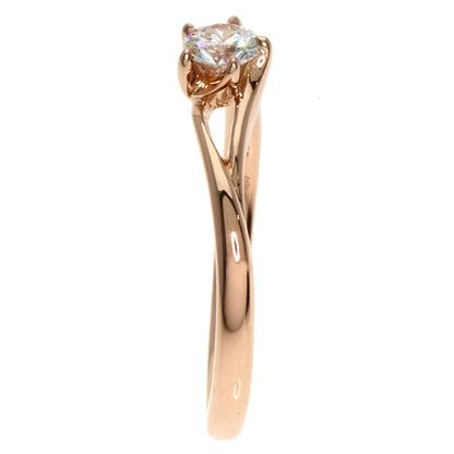 NIWAKA   Ring 1P Diamond K18 Pink Gold Ladies