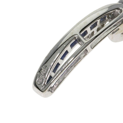 Jeunet Sapphire Diamond Necklace K18 White Gold Ladies [Used]
