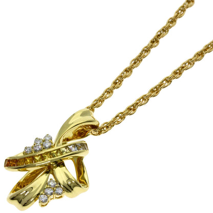 Jeunet   Necklace Sapphire Diamond K18 Yellow Gold Ladies