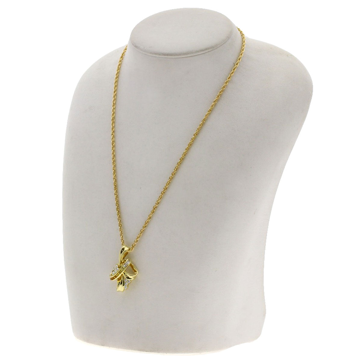 Jeunet   Necklace Sapphire Diamond K18 Yellow Gold Ladies