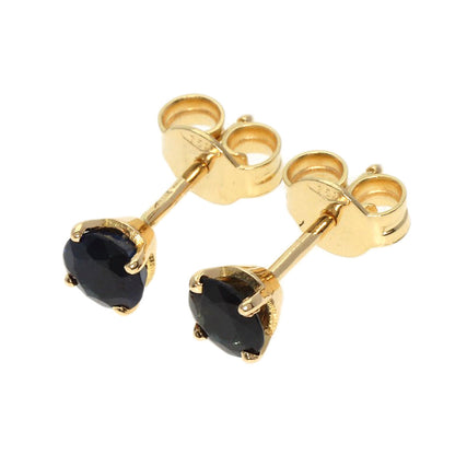 sapphire earring K18 Yellow Gold  1.3g　Ladies