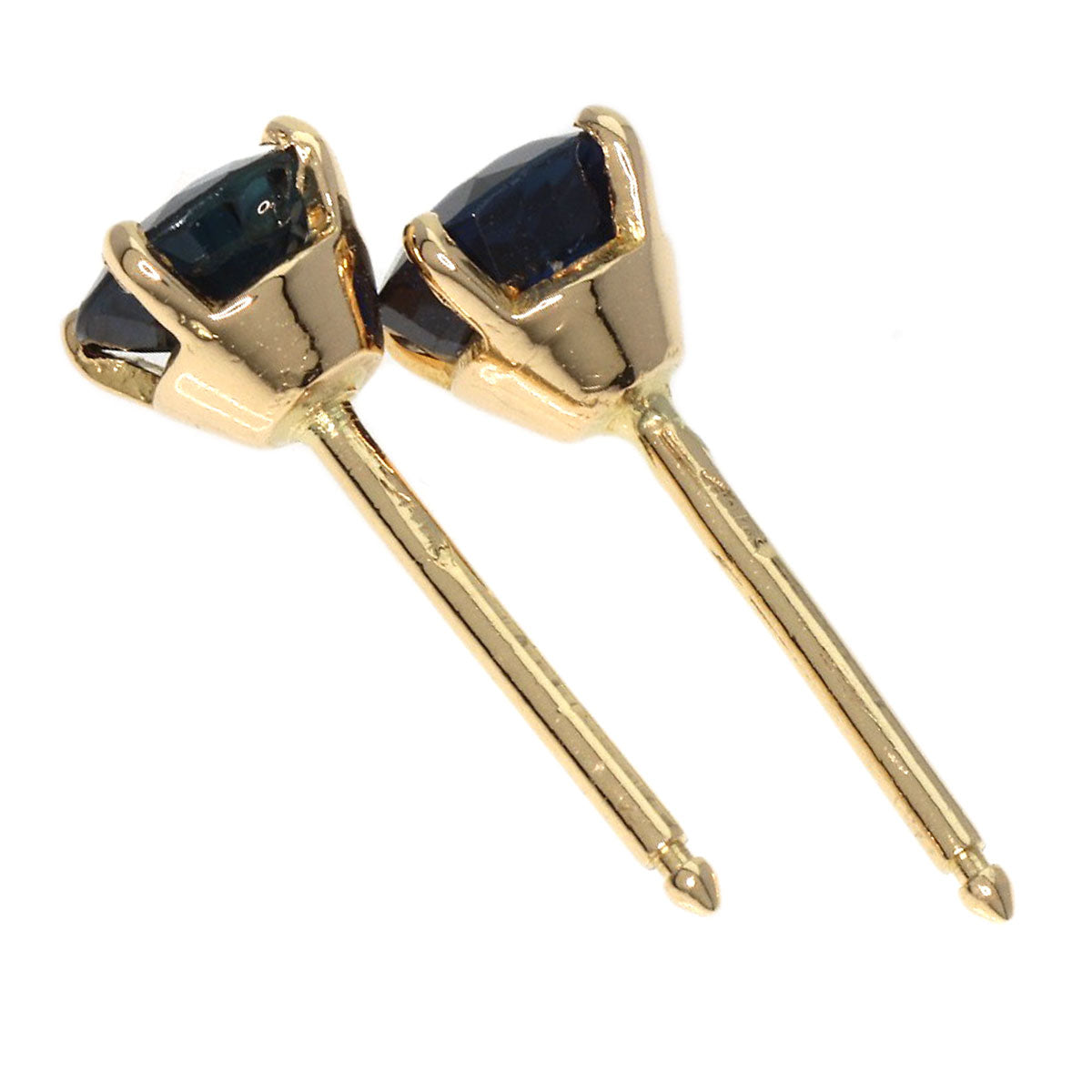 sapphire earring K18 Yellow Gold  1.3g　Ladies