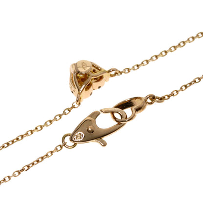Ponte Vecchio Heart Diamond Necklace K18 Pink Gold Ladies [Used]