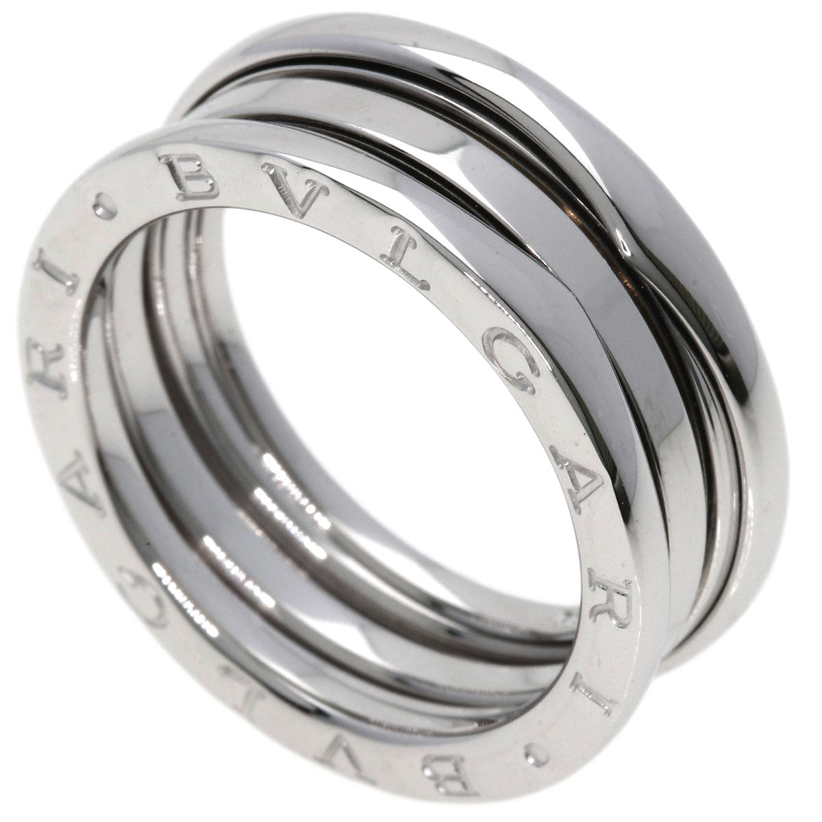 BVLGARI   Ring B-zero1 B-zero1 2 Band #58 K18 White Gold Ladies