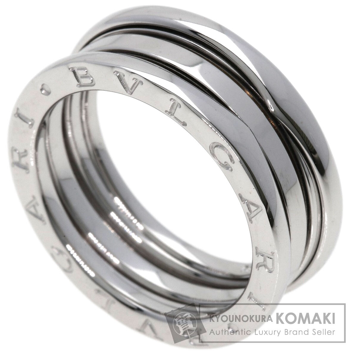 BVLGARI   Ring B-zero1 B-zero1 2 Band #58 K18 White Gold Ladies