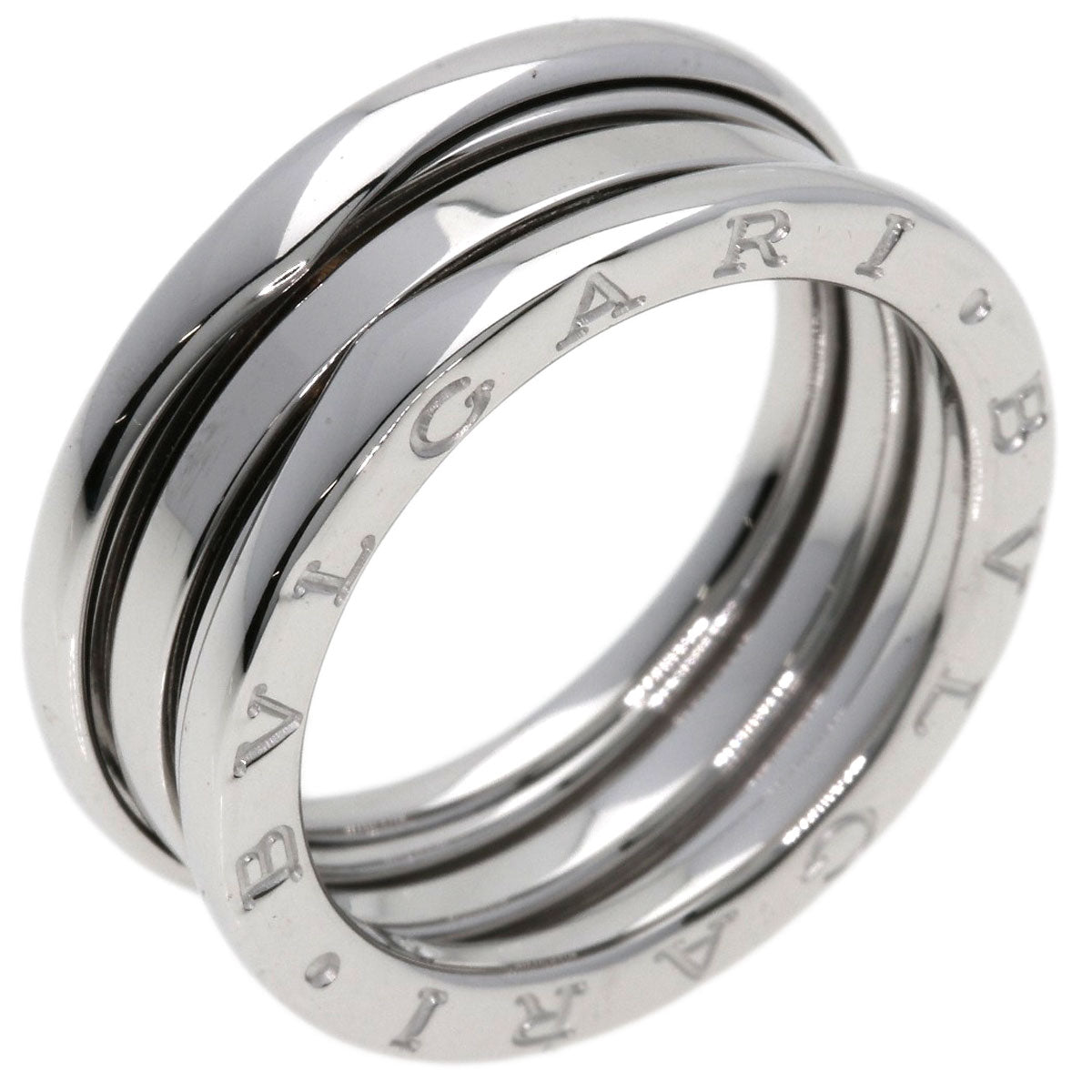 BVLGARI   Ring B-zero1 B-zero1 2 Band #58 K18 White Gold Ladies