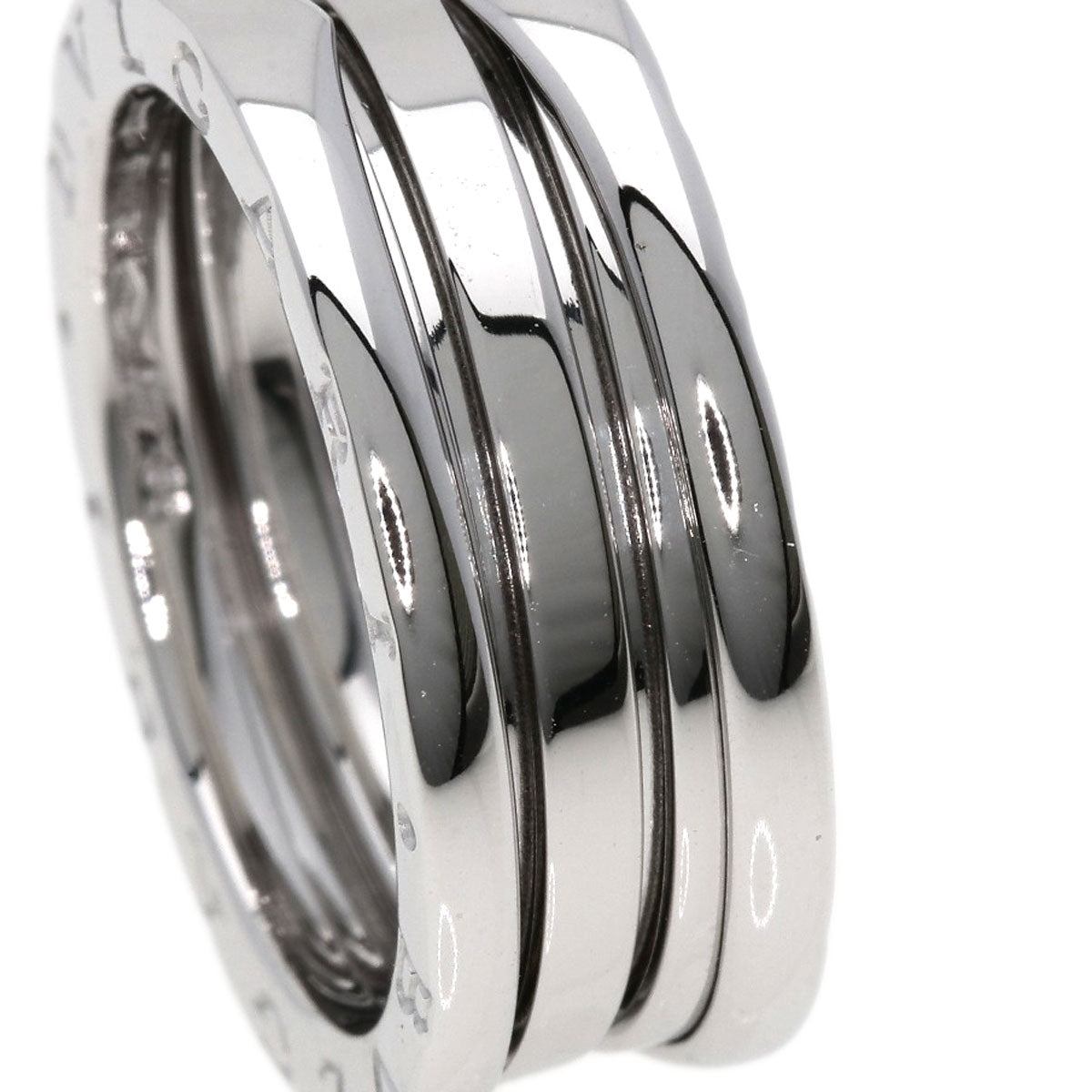 BVLGARI   Ring B-zero1 B-zero1 2 Band #58 K18 White Gold Ladies