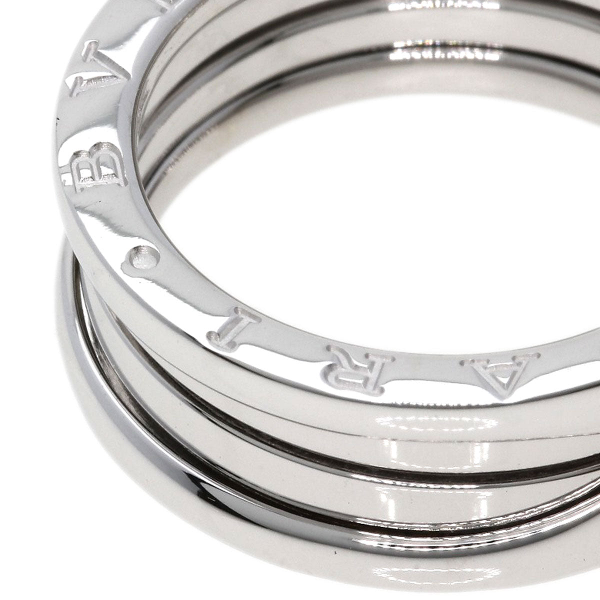 BVLGARI   Ring B-zero1 B-zero1 2 Band #58 K18 White Gold Ladies