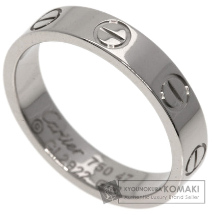 CARTIER mini love ring wedding #47 Ring K18 White Gold Ladies [Used]
