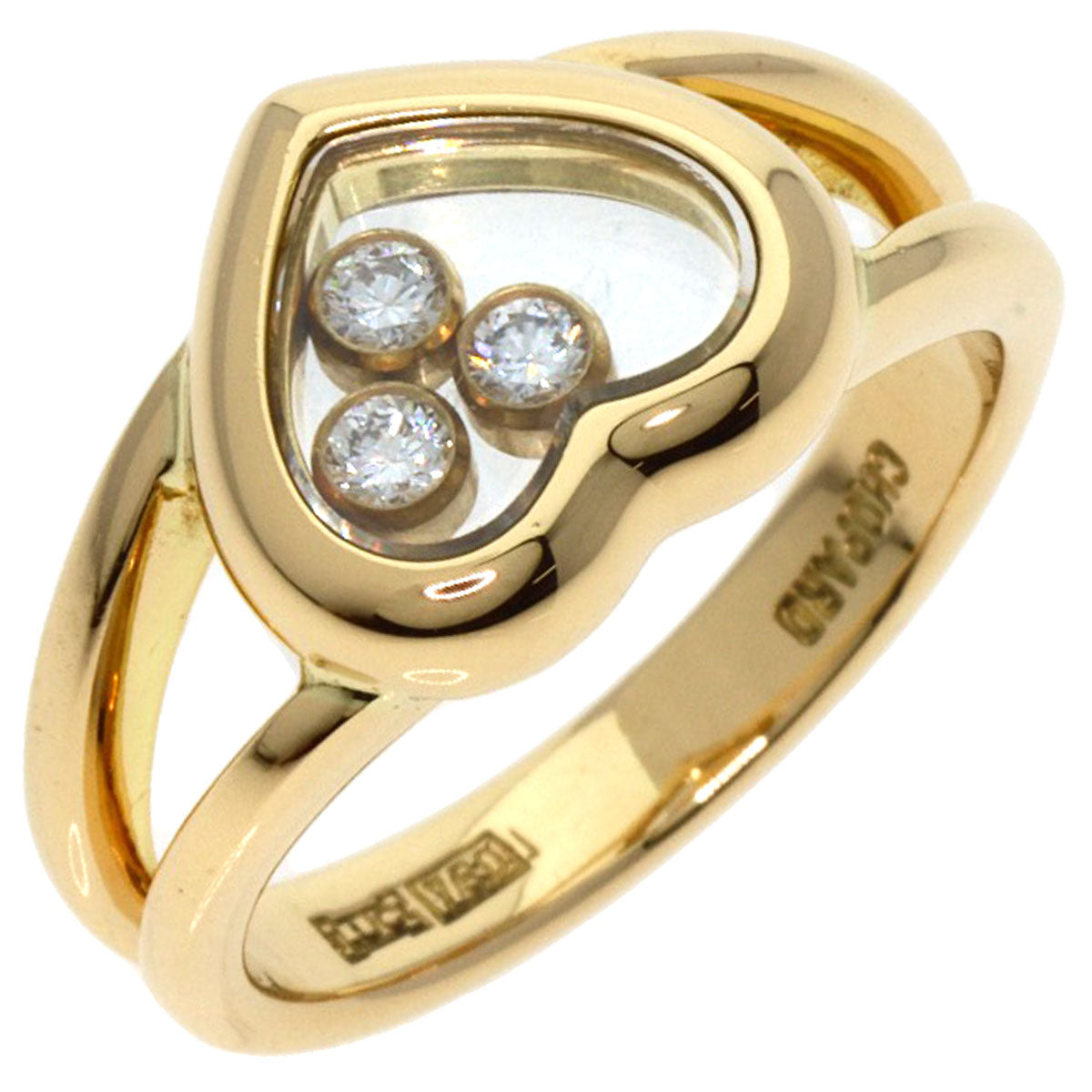 Chopard   Ring Happy diamond K18 Yellow Gold Ladies