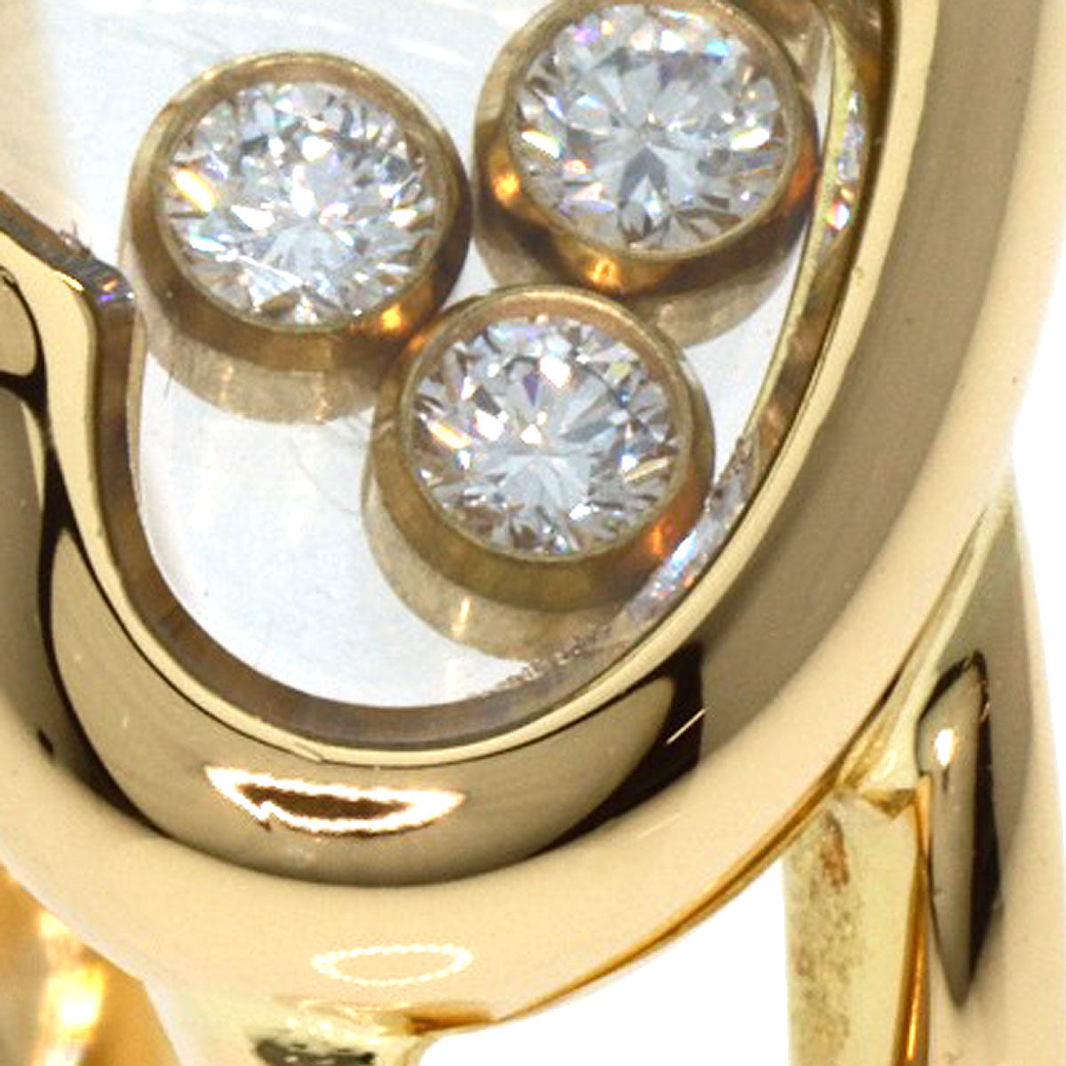 Chopard   Ring Happy diamond K18 Yellow Gold Ladies