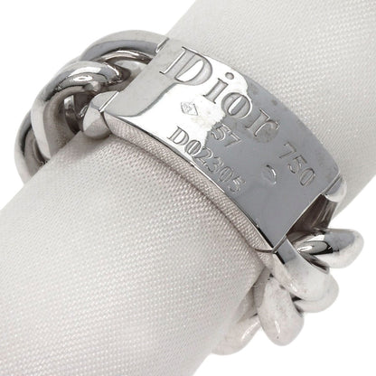 Dior   Ring Gormet de Dior Large Chain #57 K18 White Gold Ladies