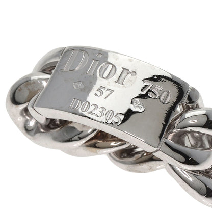 Dior   Ring Gormet de Dior Large Chain #57 K18 White Gold Ladies