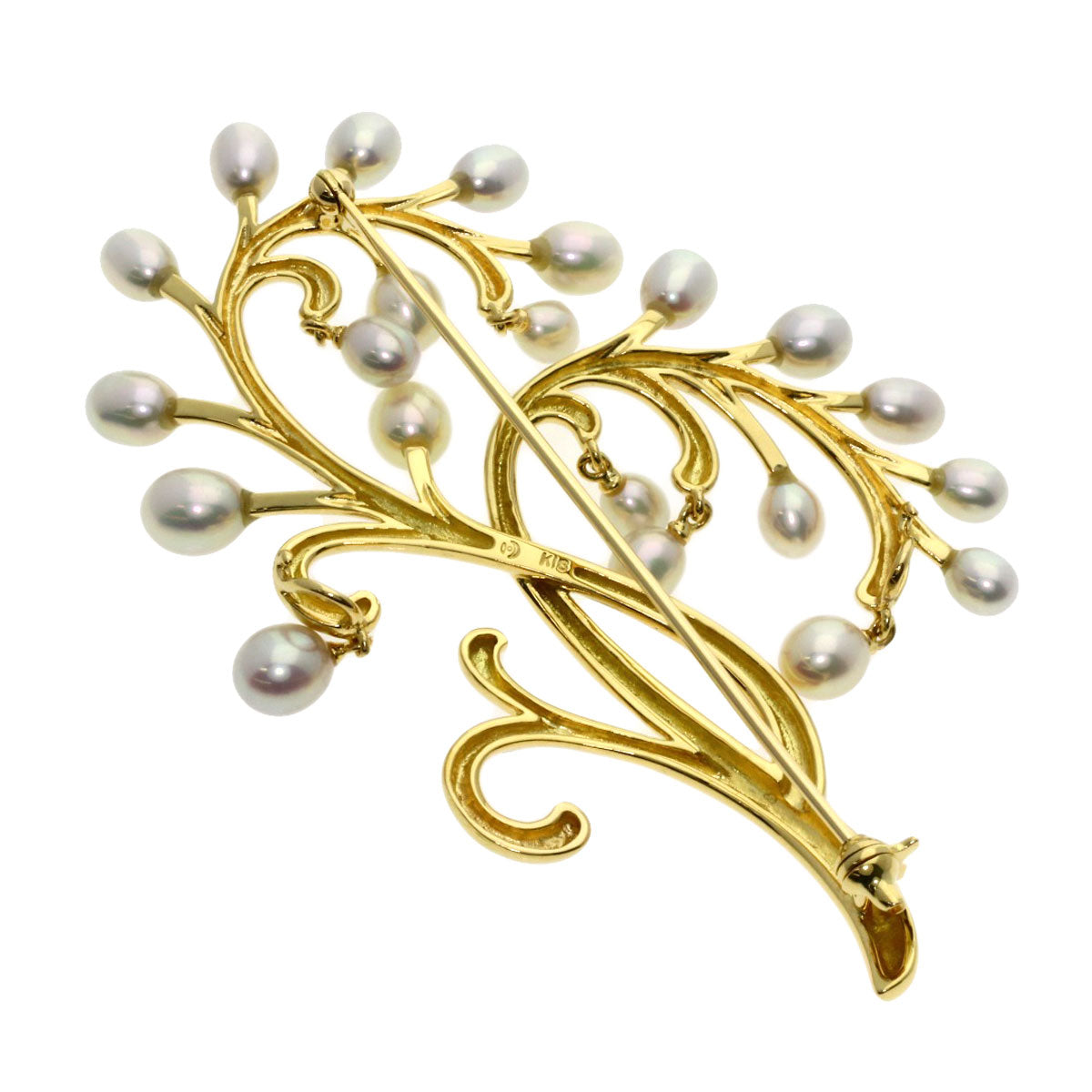 TASAKI   Brooch Pearl Pearl K18 Yellow Gold Ladies