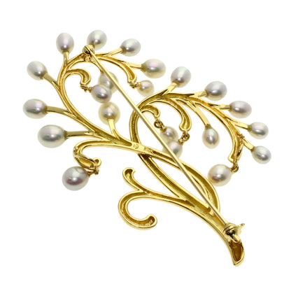 TASAKI   Brooch Pearl Pearl K18 Yellow Gold Ladies