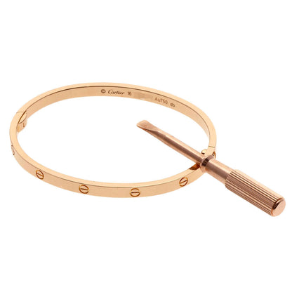 CARTIER   Bracelet LOVE Bracelets SM with Driver #16 K18 Pink Gold Ladies