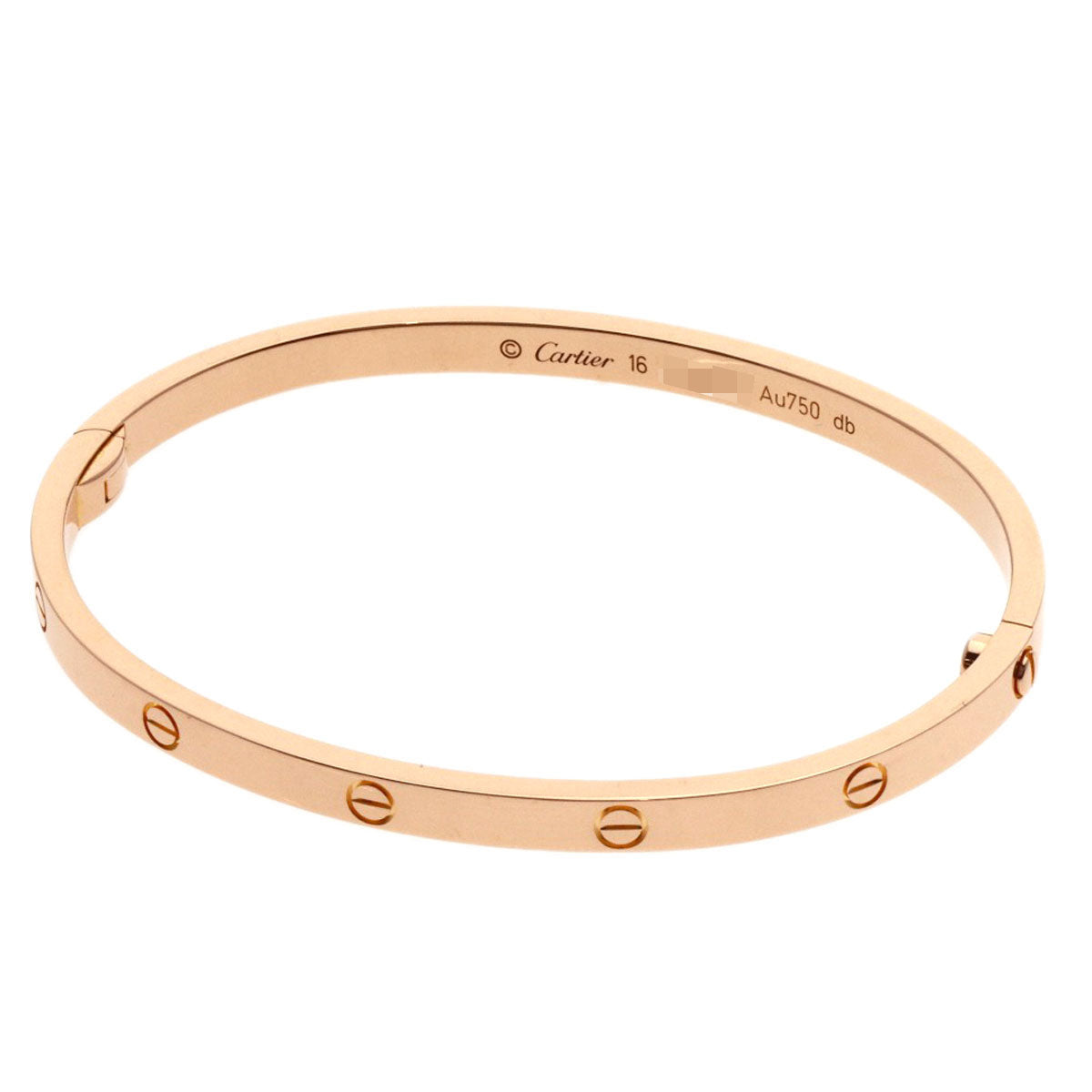 CARTIER   Bracelet LOVE Bracelets SM with Driver #16 K18 Pink Gold Ladies