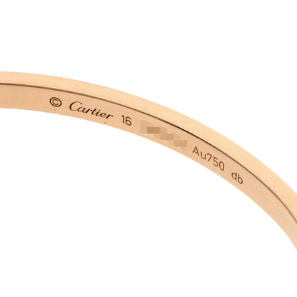 CARTIER   Bracelet LOVE Bracelets SM with Driver #16 K18 Pink Gold Ladies