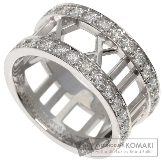 TIFFANY&Co.   Ring Open Atlas Diamond K18 White Gold Ladies