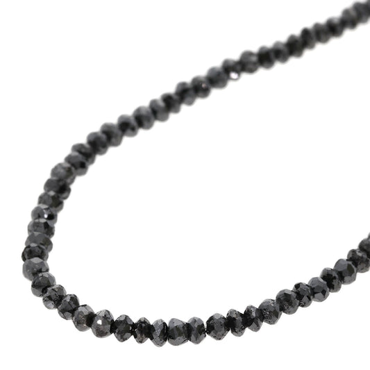 Black　Diamond Necklace K18 White Gold  7.1g　Ladies