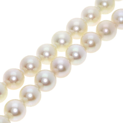 Akoya Pearl Pearl Earring Set Necklace Silver  31g　Ladies