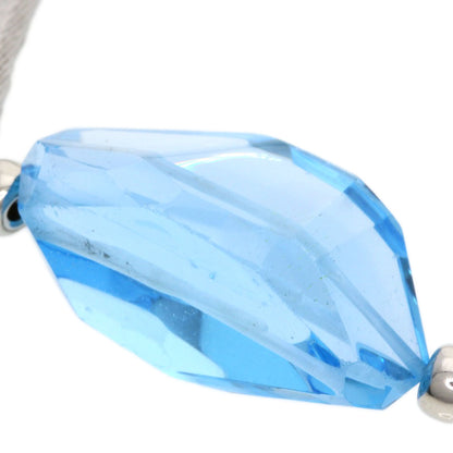 Blue Topaz Necklace K14 White Gold  17.2g　Ladies